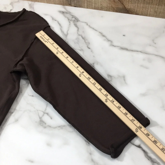 Neon Buddha Brown Knit Knit Top‎ Long Sleeve Womens Small Mixed Button Detail - Picture 10 of 10